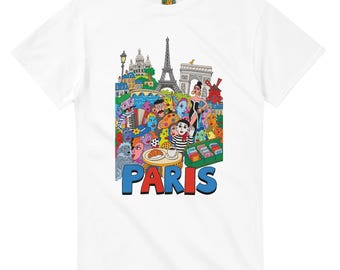 Paris Love - Heavyweight Unisex Crewneck T-shirt | Gildan® 5000