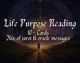 Lectura del propósito de vida / Lectura de tarot y oráculo en profundidad para determinar el propósito de su vida