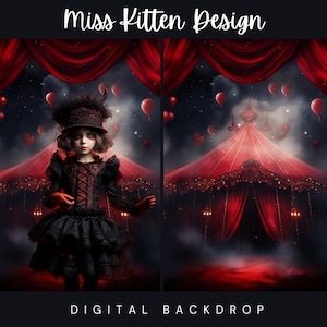 Circus Fine Art Backdrop for Photo Editing, Circus Stage Backdrop, Smoke, Overlay Photography,Digital Background, Photoshop, Textures