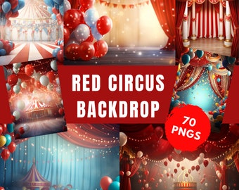 Circus Fine Art Backdrop for Photo Editing XL Pack, Circus Themed Backdrop Set, Overlay Photography, Digital Background, Photoshop Textures