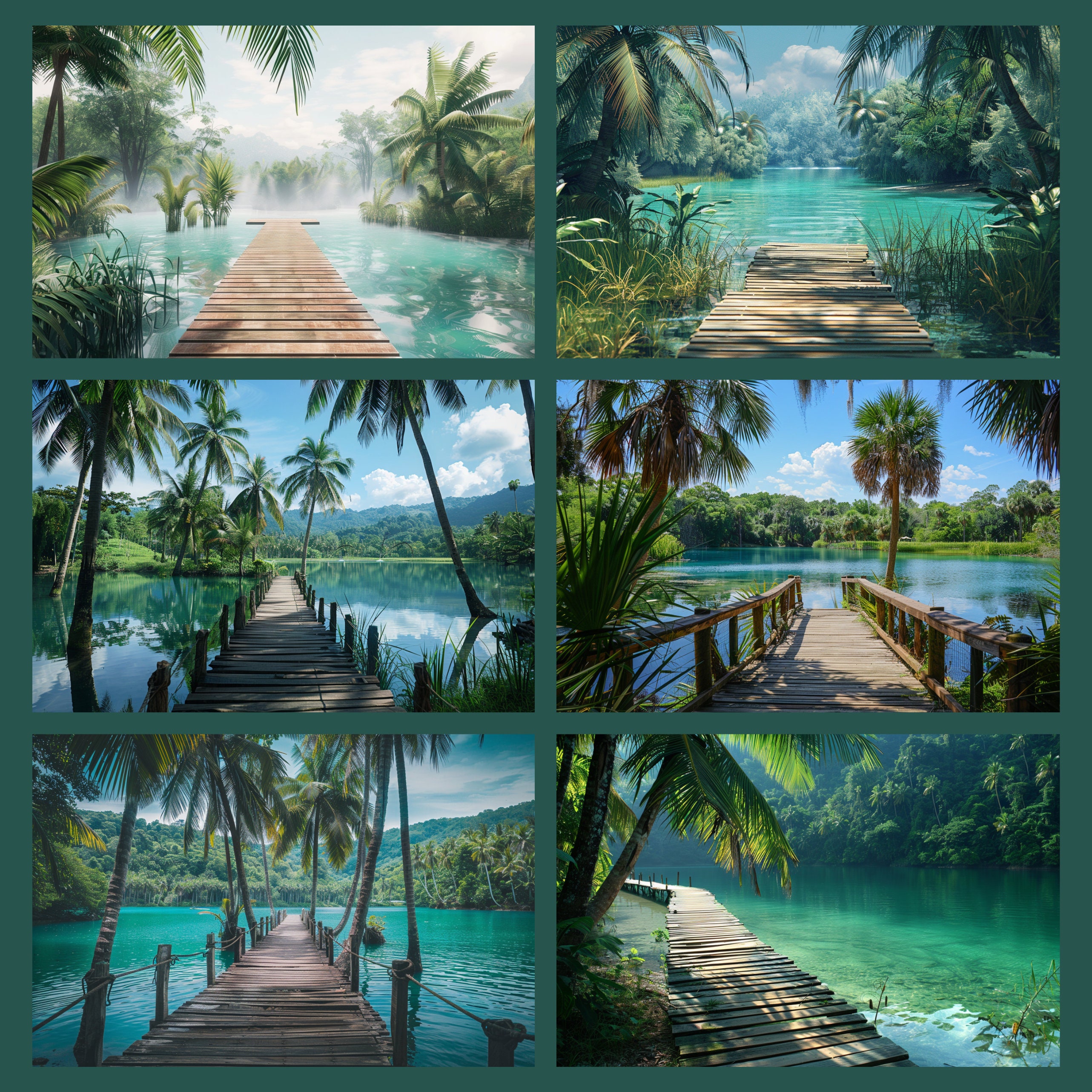 Summer Breeze Digital Backdrop, Jbeach Palms , Studio Backdrop Overlay ...
