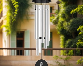 Company wind chime logo wind chime custom wind chime create wind chime personalize wind chime engrave with your logo for custom company gift