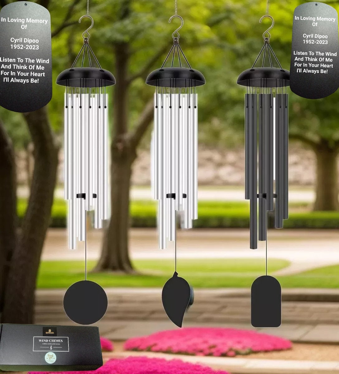 Memorial wind best sale chimes for husband