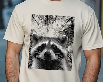 Funny Raccoon Selfie Shirt Trash Panda Tshirt Cute Trash Panda Tee Raccoon Lover Gifts