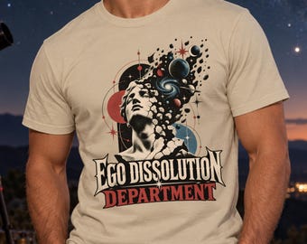 DMT Psychedelic T-shirt | Ego Dissolution Shirt | Cosmic Consciousness Tee | Surreal Space Tshirt | Philosophy Gift Top