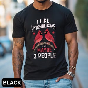 Pyrrhuloxia T-Shirt Wüstenrot Kardinal Tshirt Lustiger Vogel Shirt Geschenk für Vogelliebhaber Birdwatcher Tee Ornithologie Geschenkidee