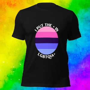 Omnisexual Pride T-shirt LGBTQIA Community Shirt Inclusive Tshirt Identity Protest Tee Omni Gift