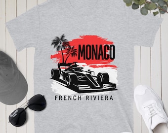 Monaco Grand Prix Shirt Monaco T-shirt Racing Tshirt Racing Car Gifts Race Car Tee French Riviera Top Motorsport Apparel