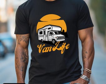Koszulka Van Life Koszulka do kampera Koszulka do kampera Prezent dla przyczepy kempingowej Koszulka kempingowa Prezent dla właściciela kampera Prezent glampingowy