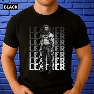 Maglietta in pelle con scritta "Daddy" Tom of Finland, stile artistico, per uomini gay, maglietta in pelle con scritta "Pride", regali LGBTQ