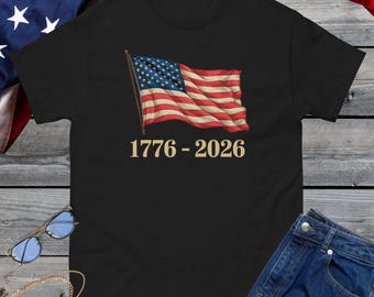 Camiseta del 250.º aniversario de Estados Unidos, camiseta de celebración del 250.º aniversario de la Independencia, camiseta de Estados Unidos de 1776, ropa conmemorativa patriótica del 4 de julio