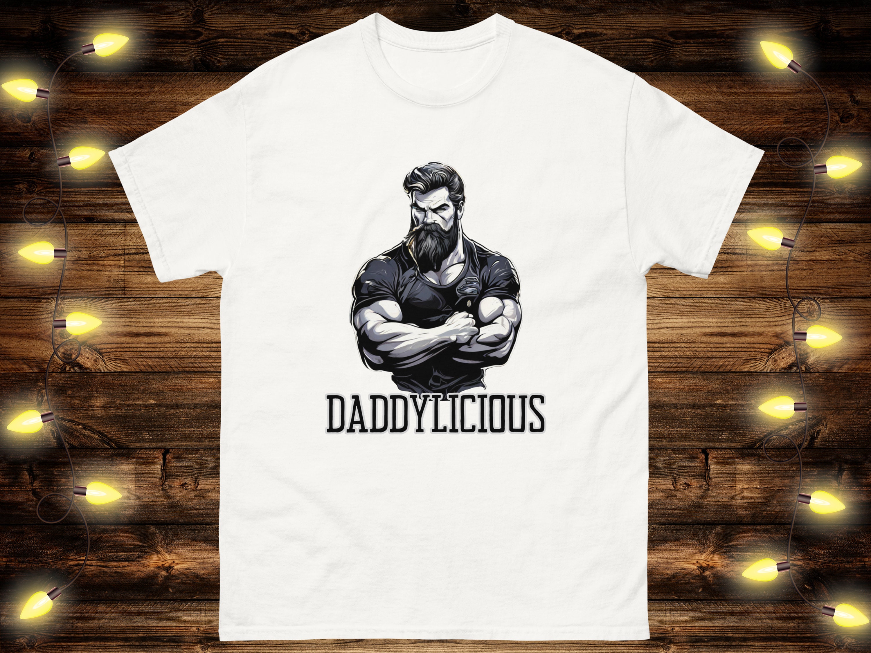 Gay Daddy Tshirt Tom of Finland Style Shirt Muscle Daddy T-shirt For Men Gift For Gay Man LGBT Tee LGBTQIA Bearded Men Alpha Male With Beard