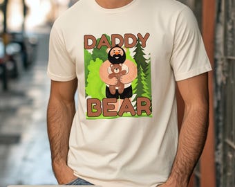 Gay Bear Tshirt Daddy Bear Shirt Bear Pride T-shirt Gift For Bear Gay Hairy Men Tee LGBT Clothing For XL Men Teddy Bear