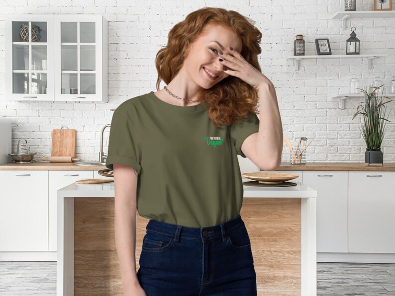 PREMIUM Vegan Organic Cotton Tshirt Plant Based T Shirt Herbivore