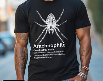 Arachnophile Spider T-Shirt Tarantula Lover Gift