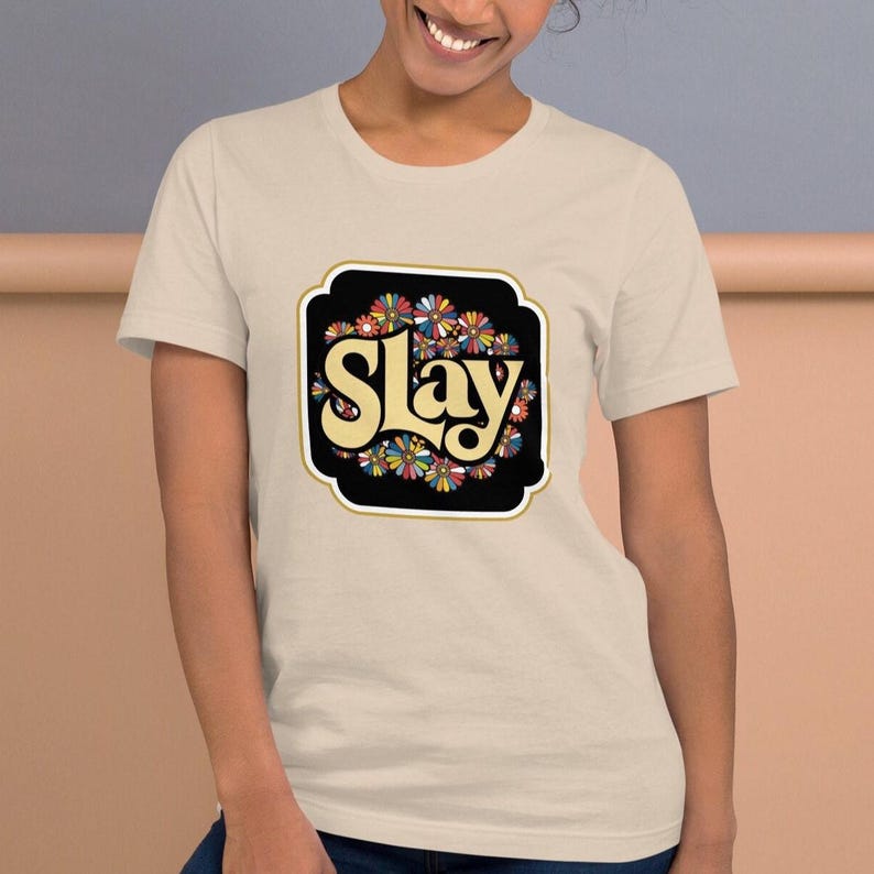 Slay Tshirt Groovy Shirt Slaying T-shirt Funny Gay Man Tee Vintage ...