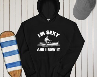 Sudadera con capucha divertida para remeros, sudadera de remo para hombres, sudadera con capucha para equipo de remo, ropa para entusiastas de los deportes acuáticos, regalos para remeros.