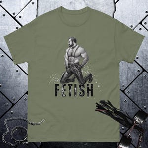 Tom of Finland Style Shirt Gay Leather Fetish Tshirt Leather Daddy T-shirt LGBT Gift For Boyfriend Gay Pride Tee