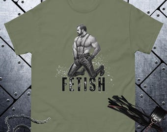 Tom of Finland Style Shirt Gay Leather Fetish Tshirt Leather Daddy T-shirt LGBT Gift For Boyfriend Gay Pride Tee