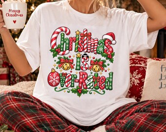 Anti Christmas T-shirt, Christmas Is Overrated Shirt, Funny Xmas Tee, Sarcastic Holiday Tshirt, Festive Grinch Top, Christmas Gift
