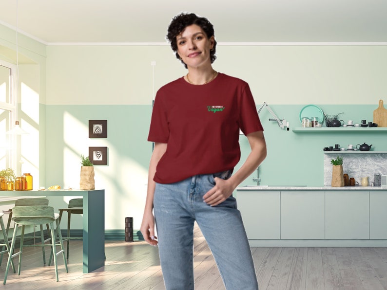 PREMIUM Vegan Organic Cotton Tshirt Plant Based T Shirt Herbivore