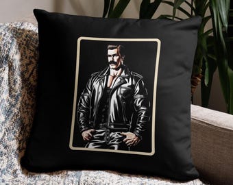 Tom of Finland Cotton Cushion Cover - Blue Squad Gay Art Pillow 19