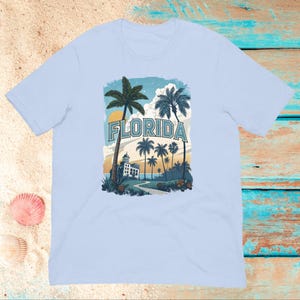 Florida Shirt Palm Tree Tshirt Florida Lover T-shirt Cadeau voor Florida Lover Sunshine State Vacation Florida Trip Tee