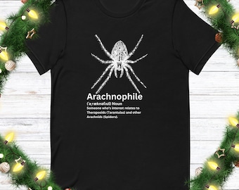 Birthday Gift For Spider Lover Spider Pet Shirt Arachnid Owner Tshirt Tarantula Fan T-shirt Arachnophile Tee