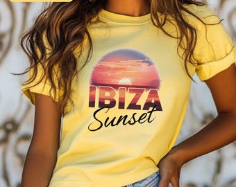 Ibiza Sunset Shirt Eivissa Holiday Tshirt Beach T-shirt Summer Vacation Tees