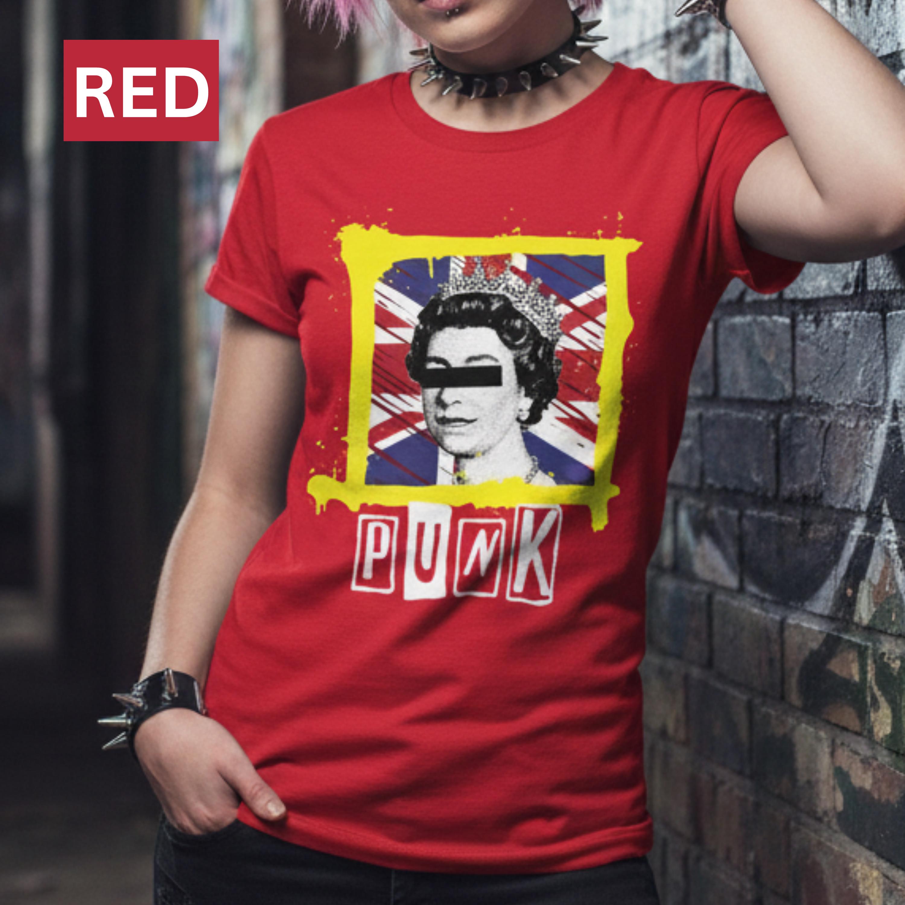 Punk Queen Union Jack T-shirt: British Rock Music Tee - Etsy