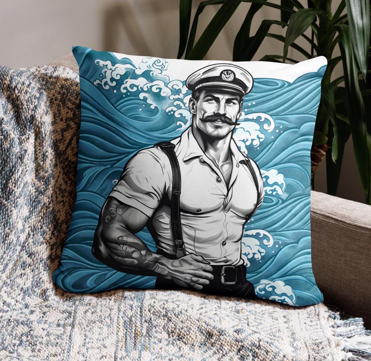 レア　tom of finland コラボ　クッションカバー Tom Finland Pillow - Etsy