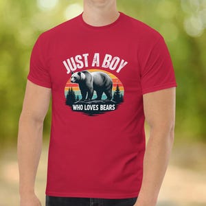 Mens Bear Shirt Gay Bear Tshirt I Love Bears T-shirt LGBT Gift For Twinks Bear Lover Tee Bear Pride