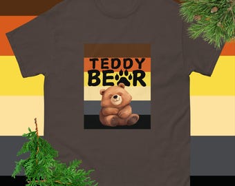 Gay Bear Tshirt Teddy Bear Shirt Bear Pride T-shirt Gift For Bear Gay Hairy Men Tee LGBT Clothing For XL Men Daddy Bear