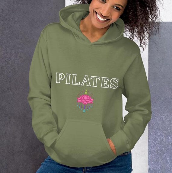 Pilates Hoodie Lotus Flower Sweatshirt Pilates Gifts for Her