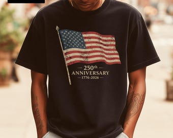 Camiseta del 250.º aniversario de Estados Unidos, camiseta de celebración del 250.º aniversario de la Independencia, camiseta de Estados Unidos de 1776, ropa conmemorativa patriótica del 4 de julio