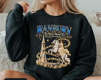 Banbury Sweatshirt Historic Banbury Cross Sweater Oxfordshire Town Top Banbury Gifts