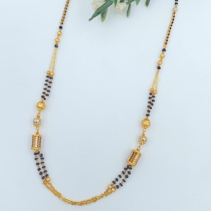 Diamond Mangalsutra Womens , Gold Plated Mangalsutra, Bollywood Actress Mangalsutra, CZ Mangalsutra, Indian Jewelry, Gold Indian Mangalsutra