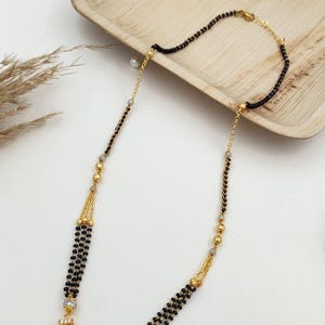Diamond Mangalsutra Womens , Gold Plated Mangalsutra, Bollywood Actress Mangalsutra, CZ Mangalsutra, Gold Indian Mangalsutra | Gift for her