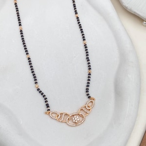 Diamond Mangalsutra Womens , Gold Plated Mangalsutra, Bollywood Actress Mangalsutra, CZ Mangalsutra, Indian Jewelry, Gold Indian Mangalsutra