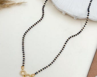 Mangalsutra for womens , Gold Plated Mangalsutra, Bollywood Actress Mangalsutra, CZ Mangalsutra, Gold Indian Mangalsutra | Gift for her