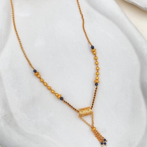 Diamond Mangalsutra Womens , Gold Plated Mangalsutra, Bollywood Actress Mangalsutra, CZ Mangalsutra, Gold Indian Mangalsutra | Gift for her