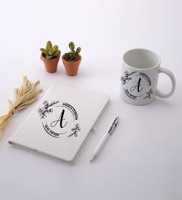 Personalised Corporate Gift  Customized Diary, Pen, Bottle, Mug Set