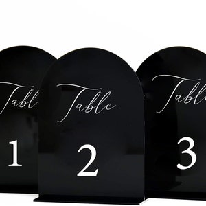 Acrylic Wedding Table Numbers, Modern Arch Table Numbers, Mirror Table Numbers Sign, Wedding Decorations, Wedding Gift, Wedding Table Decor zdjęcie 5