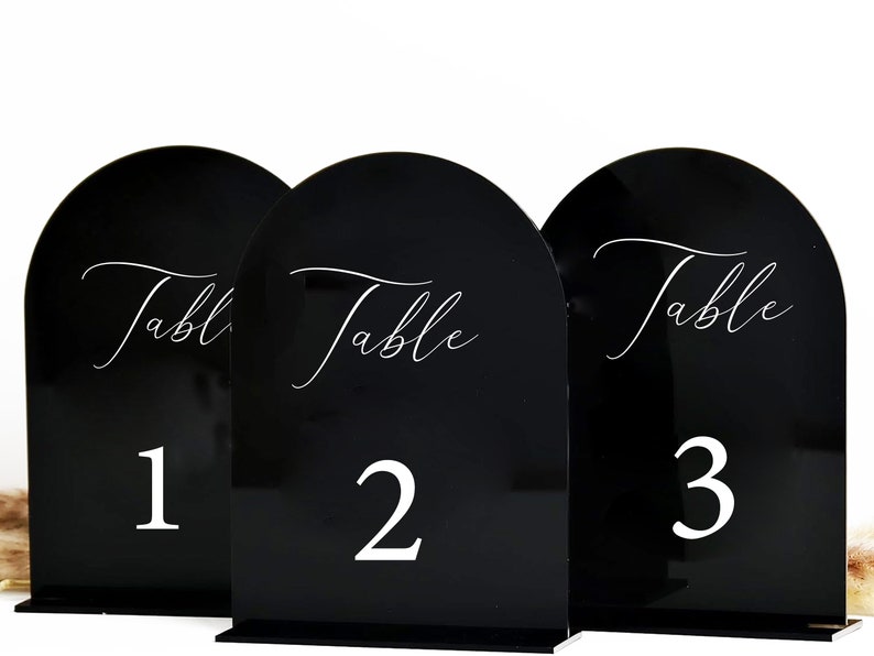 Acrylic Wedding Table Numbers, Modern Arch Table Numbers, Mirror Table Numbers Sign, Wedding Decorations, Wedding Gift, Wedding Table Decor zdjęcie 5