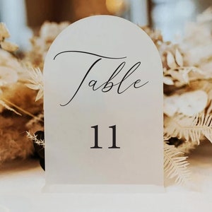 Acrylic Wedding Table Numbers, Modern Arch Table Numbers, Mirror Table Numbers Sign, Wedding Decorations, Wedding Gift, Wedding Table Decor zdjęcie 6