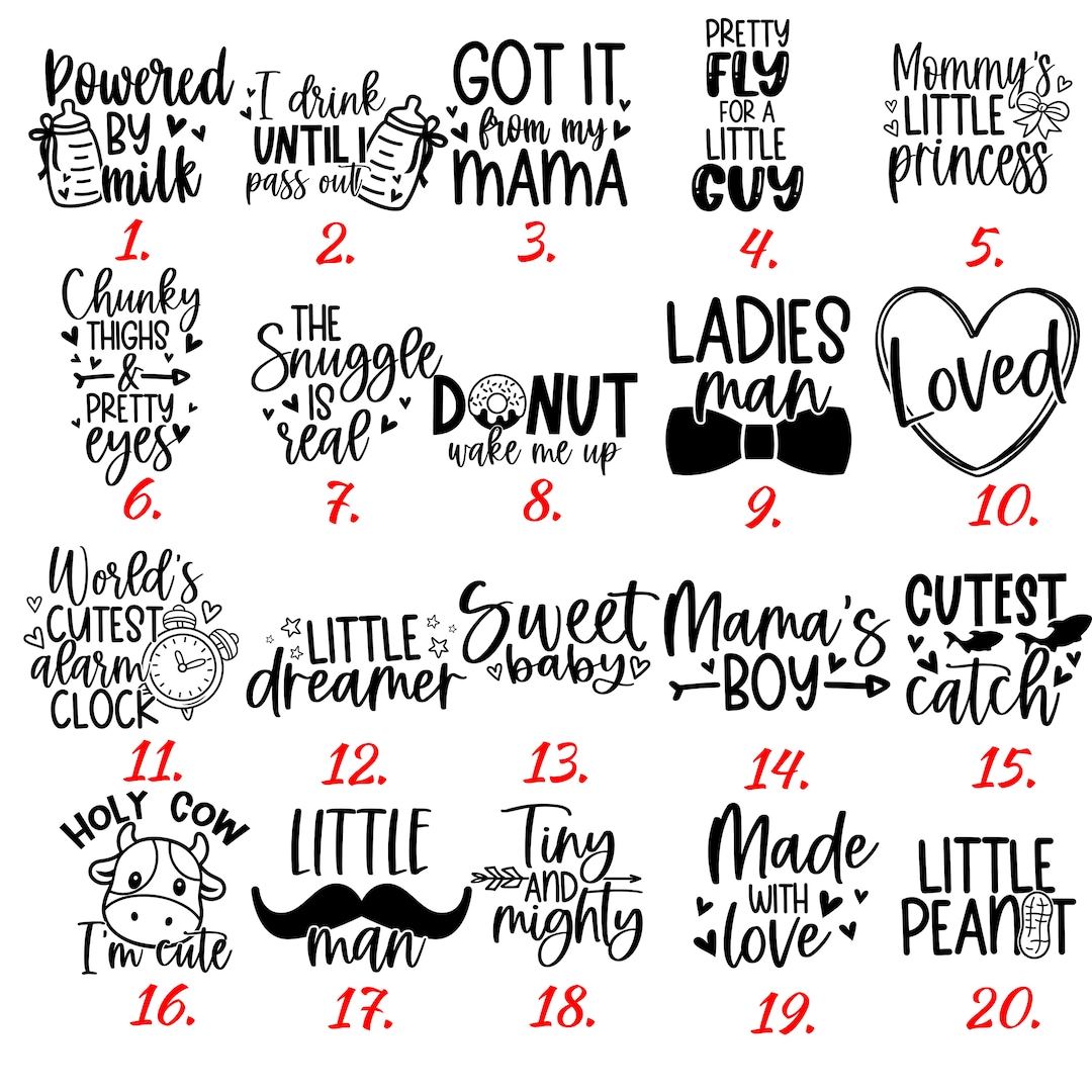 Personalized BABY Custom White T-shirts - Etsy