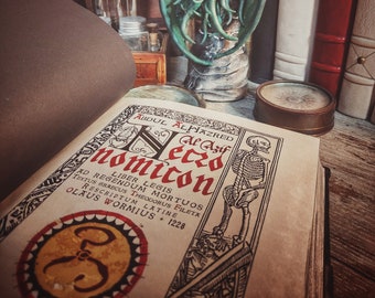 NECRONOMICON Evil Dead Handmade - Medieval Style Cover - The Book of the Great Old Ones - Lovecraft Cthulhu