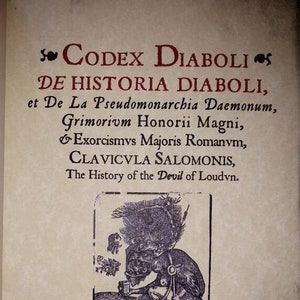 CODEX DIABOLI - Djävulens bok - 5 böcker i en om djävulen, svartmagiska grimoires, avhandlingar om demonologi och exorcism