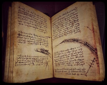 Codex of the Flight of Birds - Leonardo da Vinci - Handmade replica