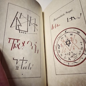 Magia Naturalis et unnaturalis - Dokter Johannes Faust - 1849 handgemaakt boek - demonen oproepen - grimoire grimoire